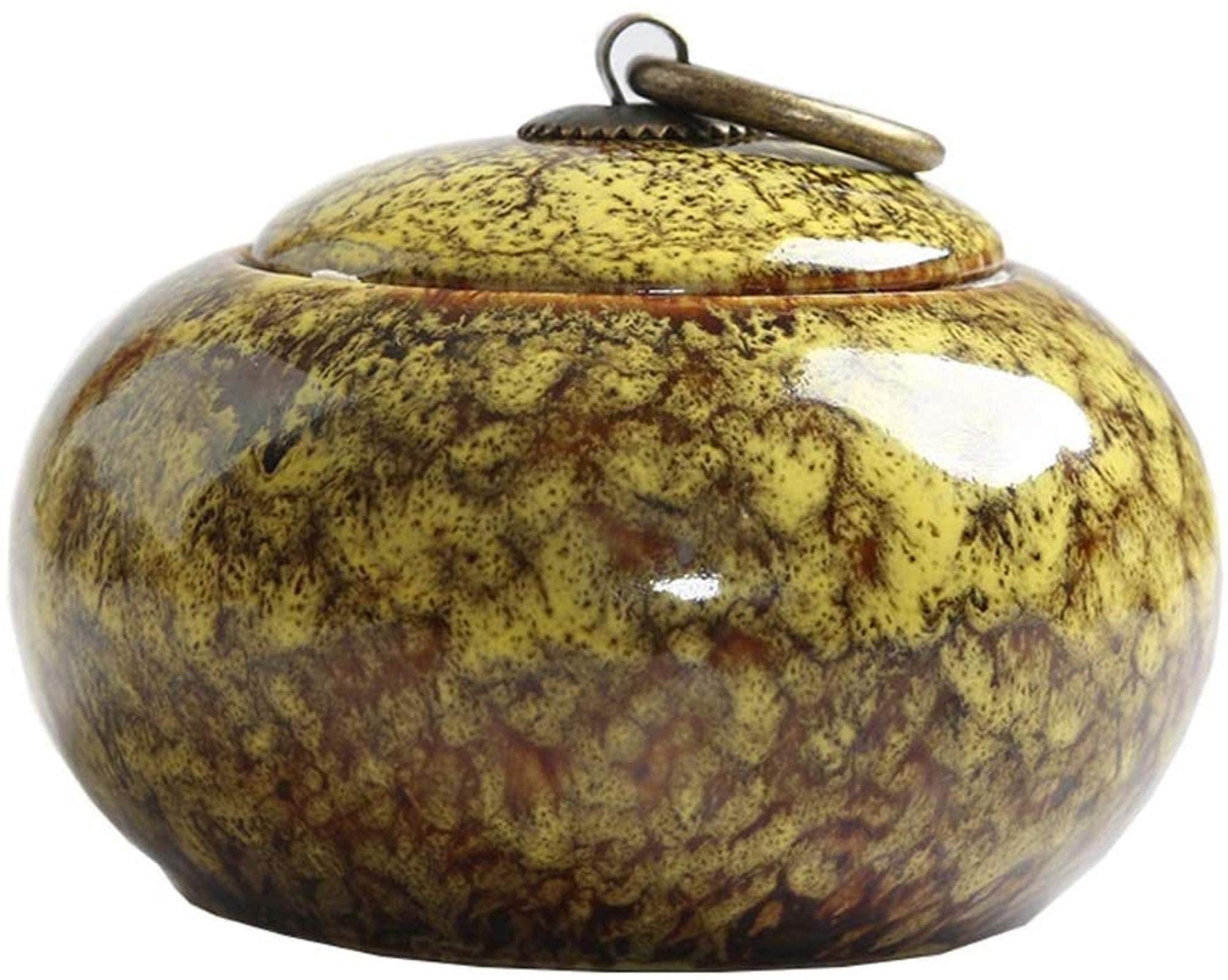 b308 ・香合 灰釉布袋 三武信家 木箱 茶道具 茶器/茶道具 茶箱用